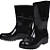 Bota de PVC N38 Preta Cano Medio Worker CA 43564 - Imagem 1