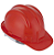 Capacete Vermelho Obra com Carneira Worker CA 31469 - Imagem 1
