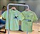 Camiseta verde com detalhes nas costas - Imagem 1