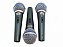 Microfones Profissionais MXT BTM-58A com Maleta + 3 Cachimbos + 3 Microfones - Imagem 4