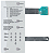 Membrana Teclado para Micro-ondas Compatível com Brastemp BMP42 BMC42 BMU42 BMB42 sem Dourar Branco - Imagem 1