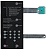 Membrana Teclado para Micro-ondas Compatível com Brastemp BMP42 BMC42 BMU42 BMB42 com Dourar Preto - Imagem 1