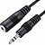 Cabo Extensão Fone de Ouvido Plug P2 Estéreo 5mts - Imagem 1