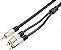 Cabo de Áudio Profissional P2 Estereo + 2 Rca Gold 24k Nylon 5m - Imagem 2