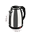 Chaleira Elétrica Inox 1,8L Com Base 127V - Imagem 7