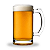 Caneca de Chopp 1L Vidro Transparente Original Line - Imagem 1