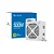 FONTE DE ALIMENTACAO ATX PS/2 500W PFC ATIVO C/ CAIXA C/ CABO (BLU500-EWPFC) - BLUECASE - BIVOLT AUTOMATICO / BRANCO - Imagem 1