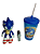 Relógio Infantil Sonic Com Copo Infantil Mais Boneco Sonic Menino Para Crianças - Imagem 8