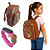 Mochila Infantil Menina Feminino Capivara Com Relogio Digital Led Data & Hora - Imagem 1