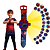 Relógio infantil menino homem aranha projetor24 imagens digital - Imagem 1