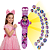 Relogio Infantil Digital Projetor Minnie 24 Imagens Princesa Meninas Feminino - Imagem 2