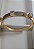 BRACELETE BANHADO  A OURO 18K 3 ZIRCÔNIAS QUADRADA - Imagem 2
