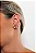 BRINCO FLOR  PEQUENO  BANHADO A OURO18K - Imagem 1