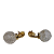 BRINCO BOLA CRISTAL CRAQUELADO BANHADO  A OURO 18K - Imagem 5