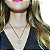 COLAR CORACAO ZIRCÔNIA CARTIER 40+5CM BANHADO A OURO 18K - Imagem 2