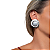 BRINCO MAXI BOTAO RESINA ACRILICA PRATA BANHADO A OURO 18K - Imagem 4