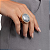 BRINCO MAXI BOTAO RESINA ACRILICA PRATA BANHADO A OURO 18K - Imagem 6
