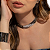 COLAR LISO CHOCKER ELEGANTE SEMIJOIA BANHADO EM RÓDIO BRANCO - Imagem 1