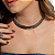 COLAR LISO CHOCKER ELEGANTE SEMIJOIA BANHADO EM RÓDIO BRANCO - Imagem 2