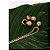 COLAR BOLINHA WHITE E  BRINCO GOLD 40CM BANHADO A OURO 18K - Imagem 3