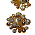BRINCO CRAVEJADO ZIRCONIA BANHADO A OURO 18K - Imagem 3