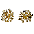 BRINCO CRAVEJADO ZIRCONIA BANHADO A OURO 18K - Imagem 5