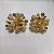 BRINCO CRAVEJADO ZIRCONIA BANHADO A OURO 18K - Imagem 1