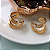 BRINCO PIRCE ZIRCONIA ELIENEJOIAS BANHADO A OURO 18K - Imagem 2