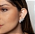 BRINCO TRIO  MICRO ZIRCONIA BANHADO RÓDIO BRANCO - Imagem 3