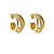 BRINCO ZIRCONIA ELIENEJOIAS BANHADO OURO 18K - Imagem 2