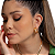 BRINCO ZIRCONIA ELIENEJOIAS BANHADO OURO 18K - Imagem 1