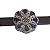 PULSEIRA ZIRCONIA PEDRA  AZUL BANHADO RÓDIO BRANCO - Imagem 4