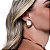 BRINCO REDONDO MADRE PEROLA ROSA BANHADO OURO 18K - Imagem 1