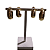 BRINCO DUPLA  ARGOLA TEXT. BANHADO OURO 18K - Imagem 3