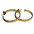 BRINCO LISO BANHADO A OURO18K - Imagem 1