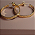 BRINCO LISO BANHADO A OURO18K - Imagem 4