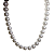 COLAR PEROLA SHELL 12MM 45CM BANHADO OURO 18K - Imagem 3
