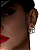 BRINCO  CRAVEJADO ZIRCONIA BANHADO OURO18K - Imagem 1