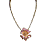 CONJUNTO DE FLOR BRINCO E COLAR 38CM BANHADO OURO 18K - Imagem 2
