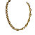 COLAR ELO LISO 45CM BANHADO A OURO 18K - Imagem 2