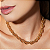 COLAR ELO LISO 45CM BANHADO A OURO 18K - Imagem 1