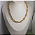 COLAR ELO LISO 45CM BANHADO A OURO 18K - Imagem 3
