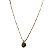CONJUNTO BRINCO E COLAR LISO BANHADO OURO 18K - Imagem 1