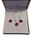 CONJUNTO COLAR E BRINCO ZIRCONIA BANHADO RÓDIO BRANCO - Imagem 3