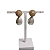 BRINCO ZIRCONIA GOTA PEROLA BANHADO OURO 18K CASAMENTO - Imagem 4