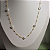 COLAR CORACAO PEROLA SINTETICA 45CM BANHADO OURO 18K - Imagem 1