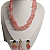 CONJ CRISTAL CHERRY 39+7CM BAHANDO OURO 18K - Imagem 2
