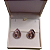 BRINCO CRAVEJADO  DE ZIRCONIAS BANHADO A OURO 18K - Imagem 2