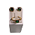 CONJUNTO BRINCO E ANEL ZIRCONIA VERDE ESMERALDA BANHADO OURO 18K  Nº23 - Imagem 2