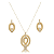 CONJUNTO BRINCO E COLAR ZIRCONIA - Imagem 4